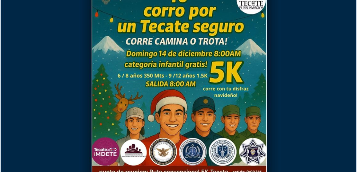 IMDETE invita a la Carrera “Corriendo por un Tecate Seguro”