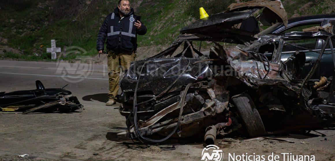 Muere hijo de policía en accidente carretera libre Tijuana–Rosarito