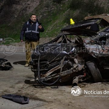 Muere hijo de policía en accidente carretera libre Tijuana–Rosarito