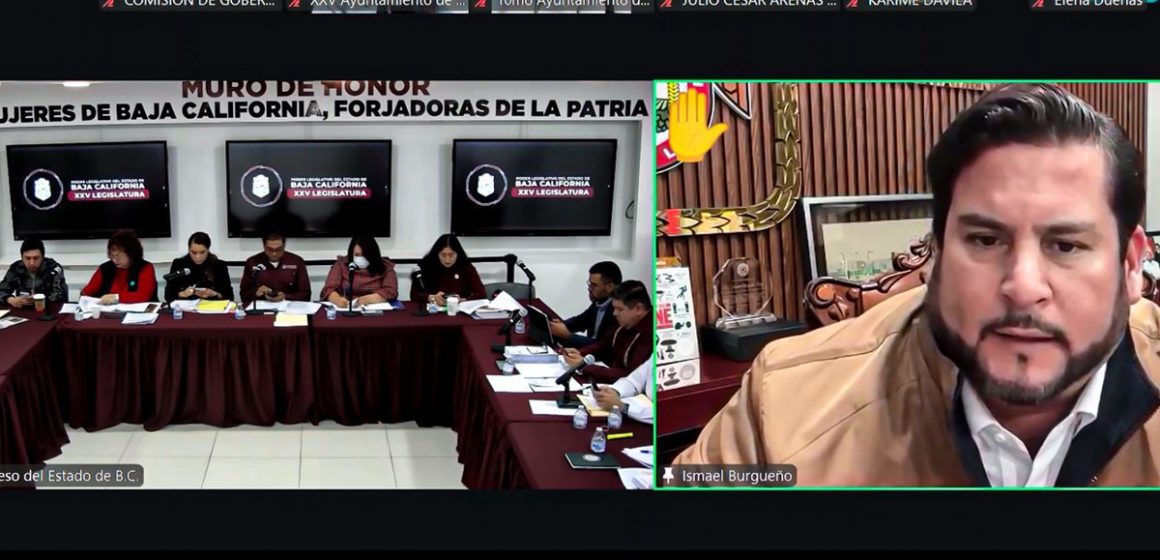Avala Ismael Burgueño proyecto de dictamen de iniciativa de ley contra la extorsión en Baja California