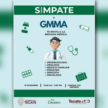 Brigada médica gratuita en Los Encinos para la comunidad tecatense