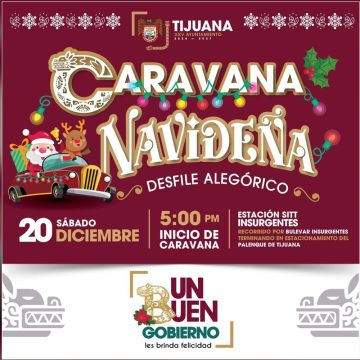 Disfruta la caravana navideña de Tijuana este 20 de diciembre