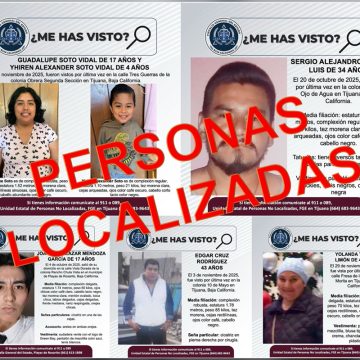 Localizan a seis personas reportadas como desaparecidas