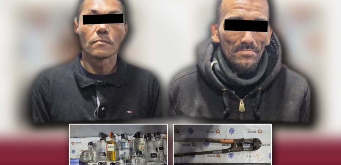 Detienen a dos hombres tras intento de robo en un OXXO de la colonia Lagunitas