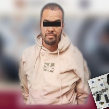 Detienen a hombre armado con droga dentro de una vivienda en El Tecolote