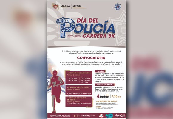 Invitan a carrera de 5 kilómetros por el Día del Policía