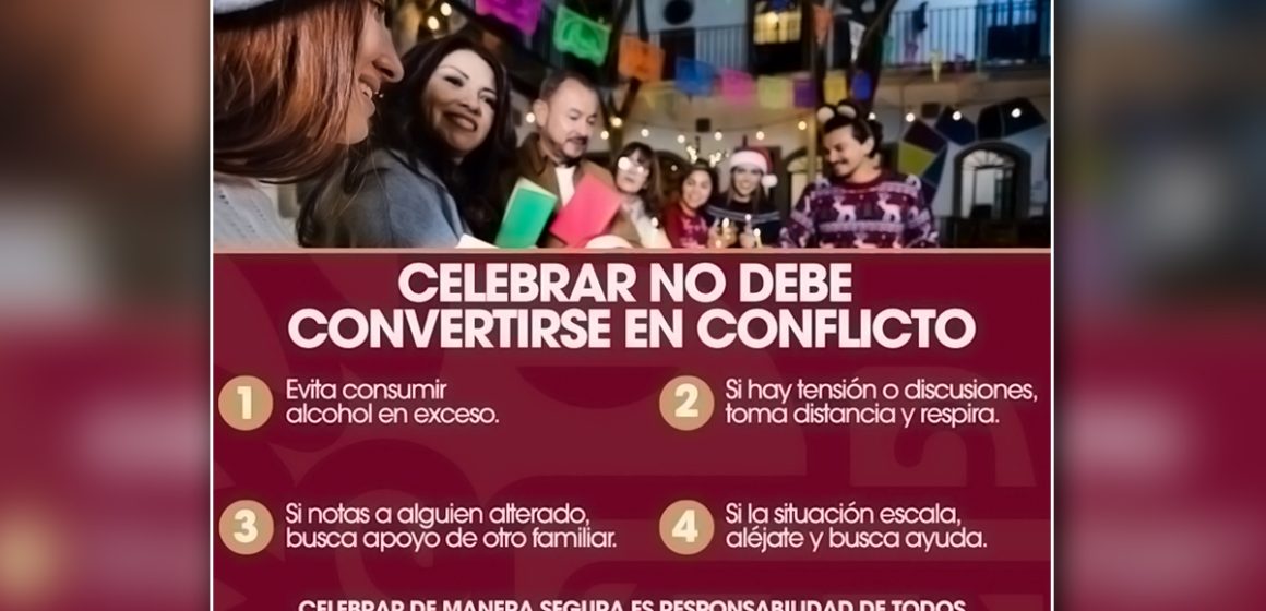 4 Emite SSPCM recomendaciones para disfrutar las fiestas con responsabilidad