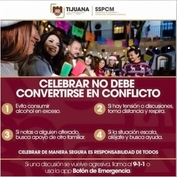 4 Emite SSPCM recomendaciones para disfrutar las fiestas con responsabilidad