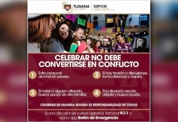 Emite SSPCM recomendaciones para disfrutar las fiestas con responsabilidad
