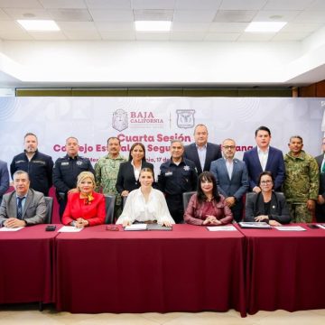 Marina del Pilar encabeza sesión del Consejo Estatal de Seguridad Ciudadana en Mexicali
