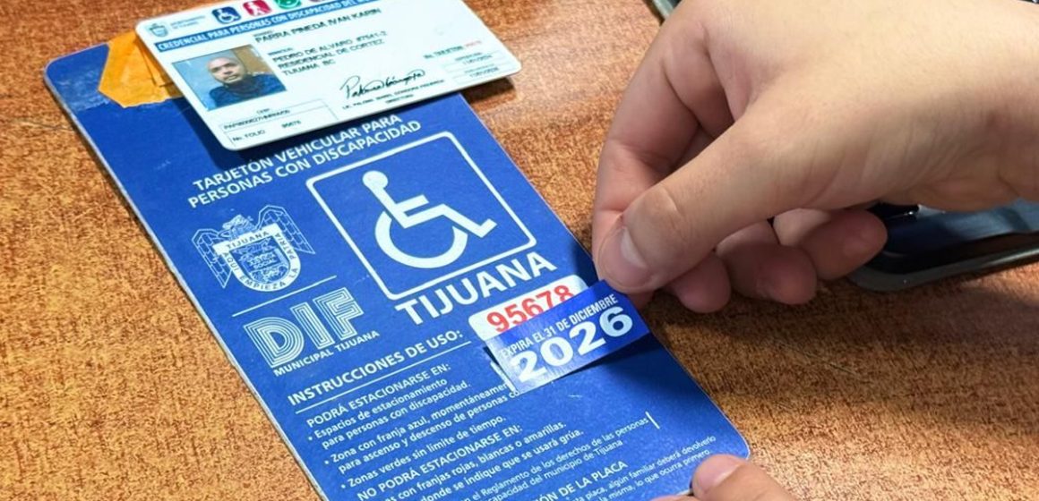 Inicia DIF Tijuana el trámite de renovación de engomado 2026 del tarjetón de discapacidad