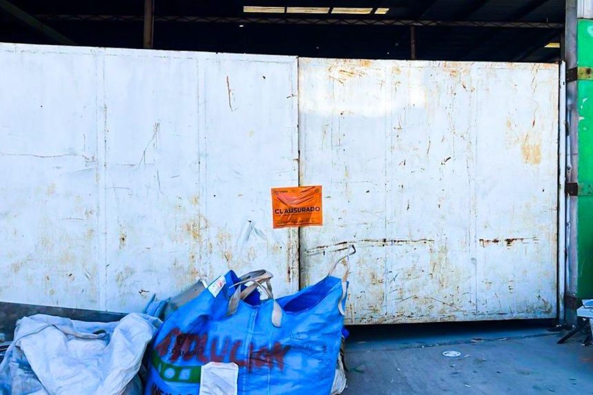 Clausuran recicladora por incumplir con los requerimientos para su operación