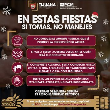 zxcxz Refuerzan alcoholimetría en Tijuana para prevenir accidentes durante diciembre