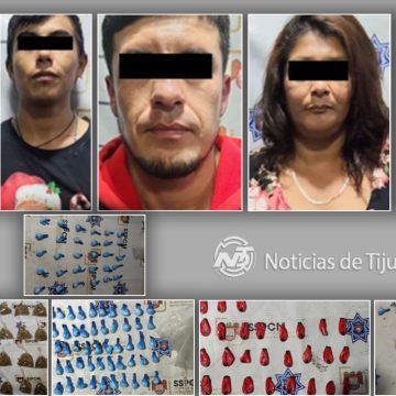 Cae grupo de delincuentes distribuidores de droga en Tijuana