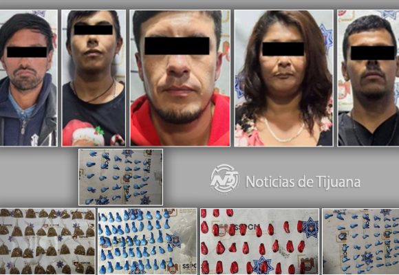 Cae grupo de delincuentes distribuidores de droga en Tijuana