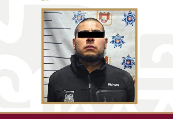 Detienen a presunto agresor por violencia familiar en la colonia Tres de Octubre