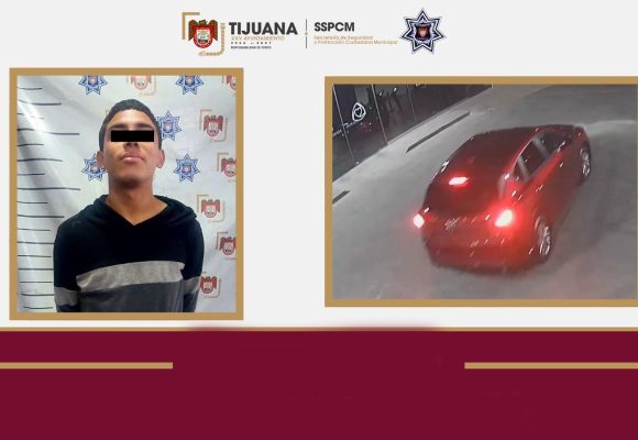 Detienen a presunto responsable de robo de vehículo en agencia de autos