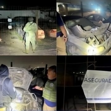 Recuperan vehículo robado y aseguran 18 más durante cateo