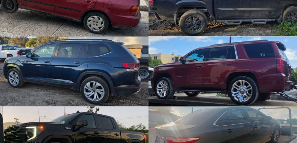 Recupera FGE 10 vehículos con reporte de robo