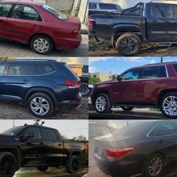 Recupera FGE 10 vehículos con reporte de robo