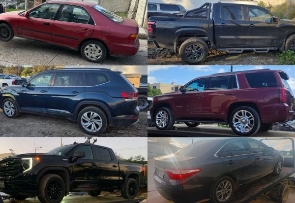 Recupera FGE 10 vehículos con reporte de robo