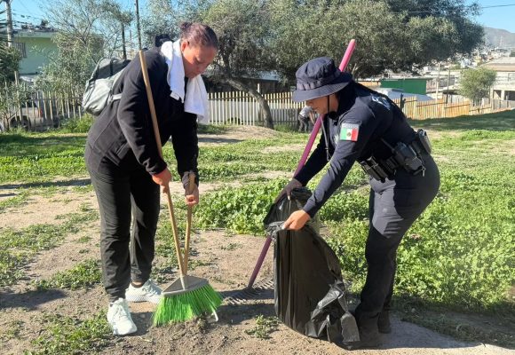 SSPCM realiza jornada de limpieza y recuperación de espacios públicos en Terrazas del Valle