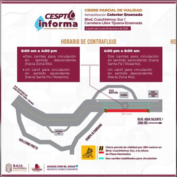 1 Inician trabajos en bulevar Cuauhtémoc Sur por rehabilitación del Colector Ensenada