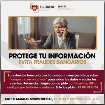 SSPCM alerta sobre fraudes bancarios y pide no compartir datos personales
