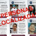 Fiscalía localiza a seis personas con reporte de desaparición