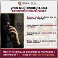 SSPCM advierte sobre extorsión telefónica y difunde medidas de prevención
