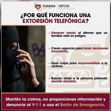 SSPCM advierte sobre extorsión telefónica y difunde medidas de prevención