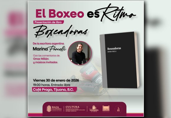 Literatura y boxeo se encuentran en Tijuana con la escritora Marina Porcelli