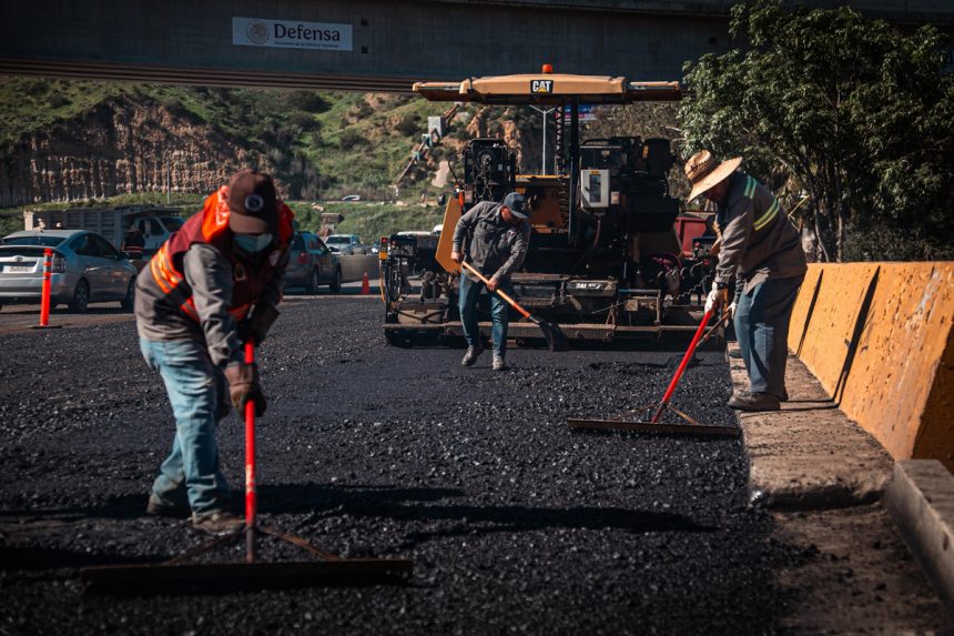 Realizan trabajos de reencarpetado en el Nodo Independencia