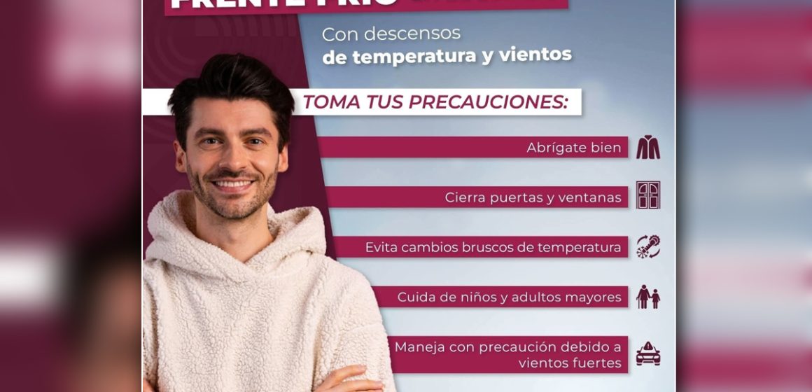 Protección Civil alerta por ingreso del frente frío 32 en Baja California