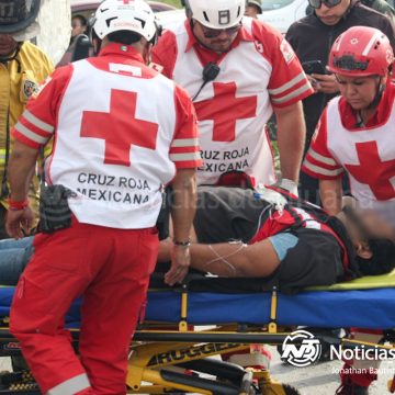 Choque múltiple en la Vía Rápida Oriente deja dos personas lesionadas