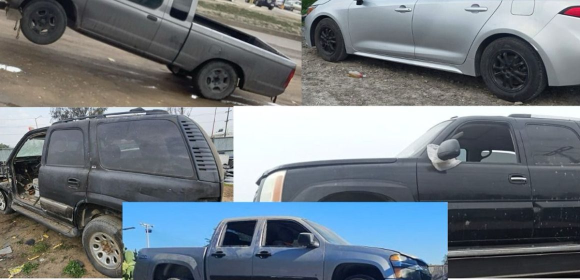 Recupera FGE nueve vehículos con reporte de robo