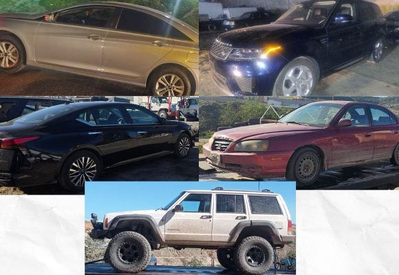 FGE recupera nueve vehículos con reporte de robo