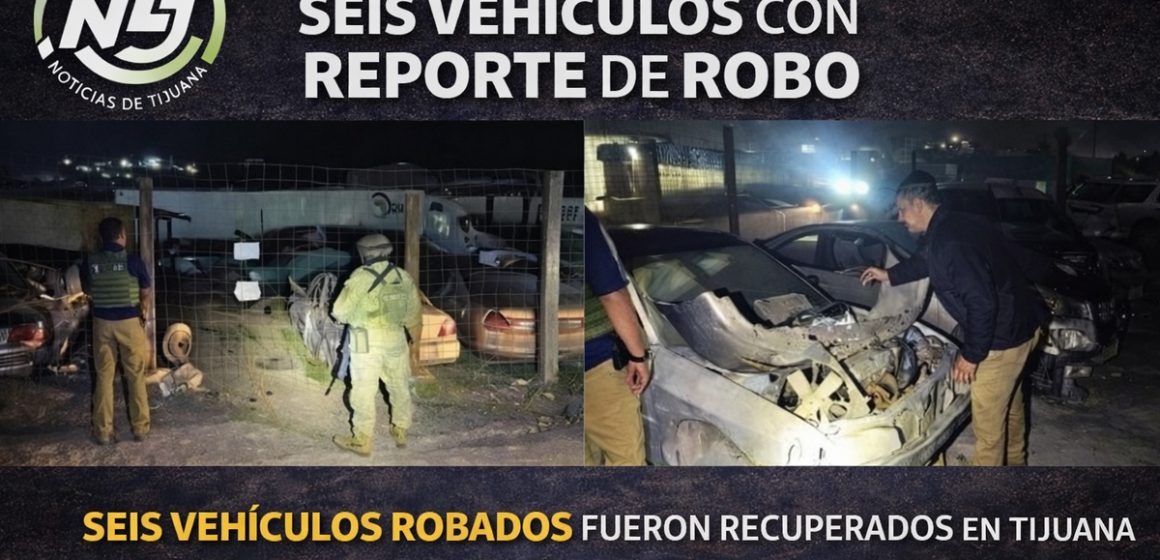 Fiscalía recupera seis vehículos con reporte de robo