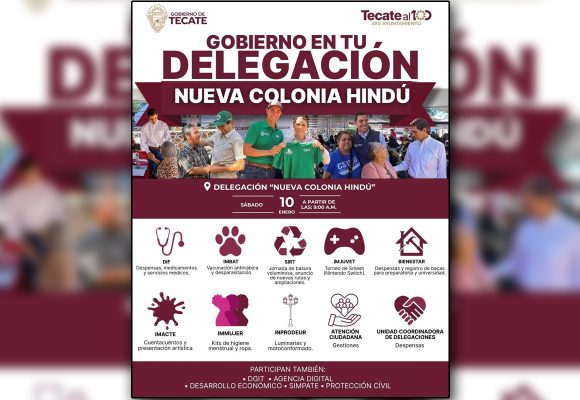 “Gobierno en tu Delegación” llegará este sábado a Cerro Azul con servicios y apoyos