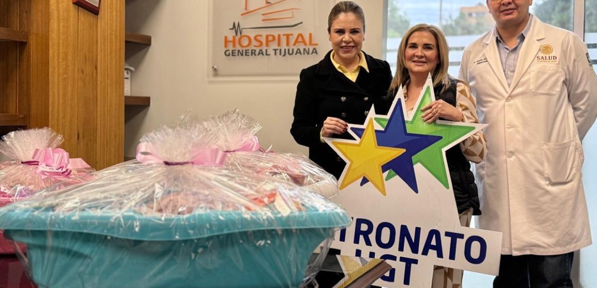 Entregan canastas para recién nacidos en el Hospital General de Tijuana
