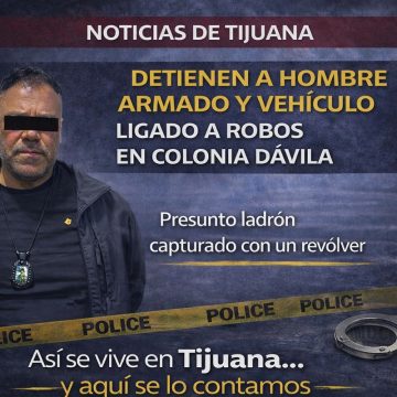2 Detienen a hombre armado y aseguran vehículo ligado a robos en la colonia Dávila