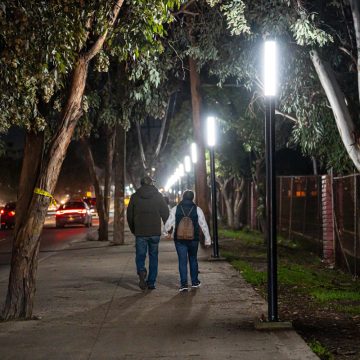 Instalan Sendero Seguro en el Parque de la Amistad