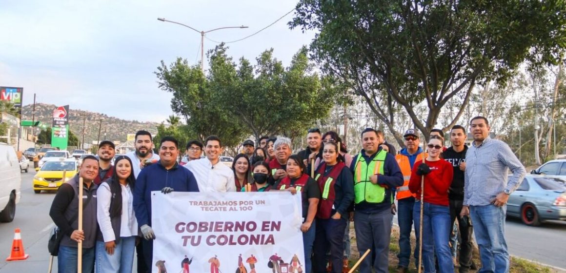 Román Cota impulsa acciones de limpieza y rehabilitación en espacios públicos de Tecate