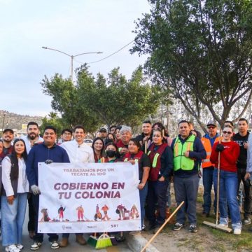 Román Cota impulsa acciones de limpieza y rehabilitación en espacios públicos de Tecate