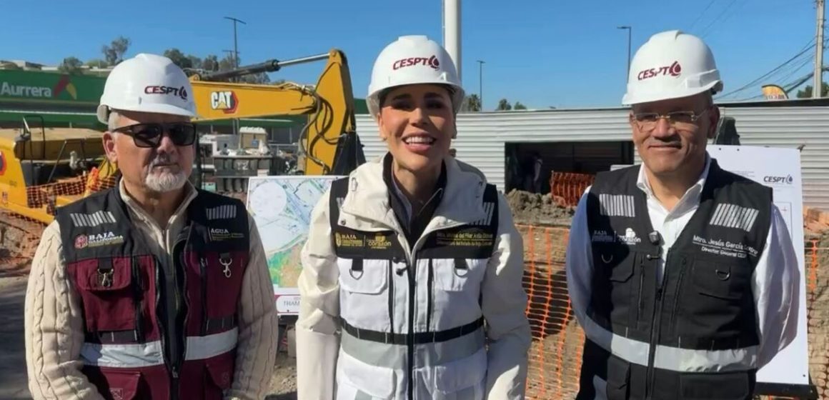 Marina del Pilar supervisa rehabilitación del Acueducto Florido–Aguaje tras megacorte de agua en Tijuana
