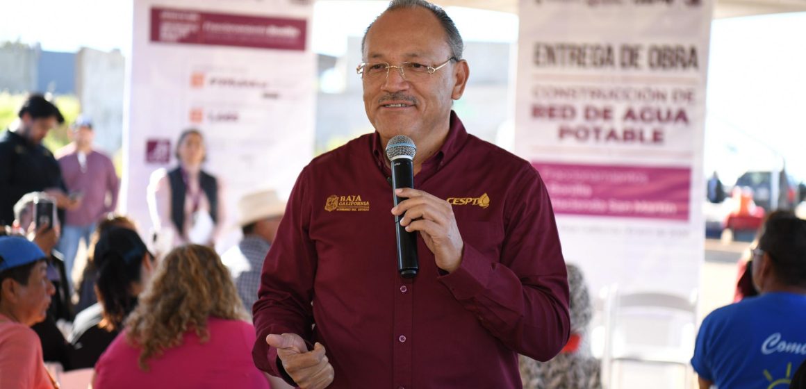 Cespt entrega obra de agua potable en hacienda San Martín y Bonilla