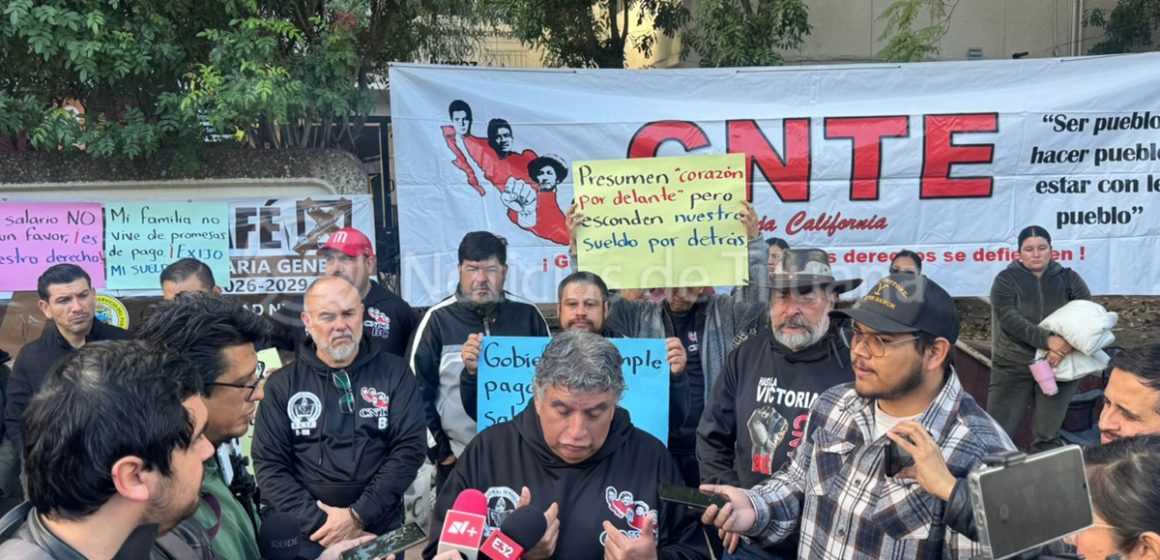 CNTE convoca a paro en Baja California por adeudo a 2 mil 500 maestros interinos