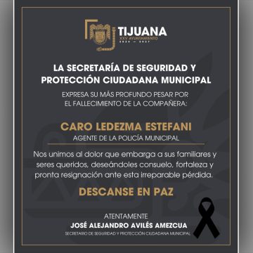 Luto en la SSPCM: la agente Estefani Caro de 23 años pierde la vida de forma trágica