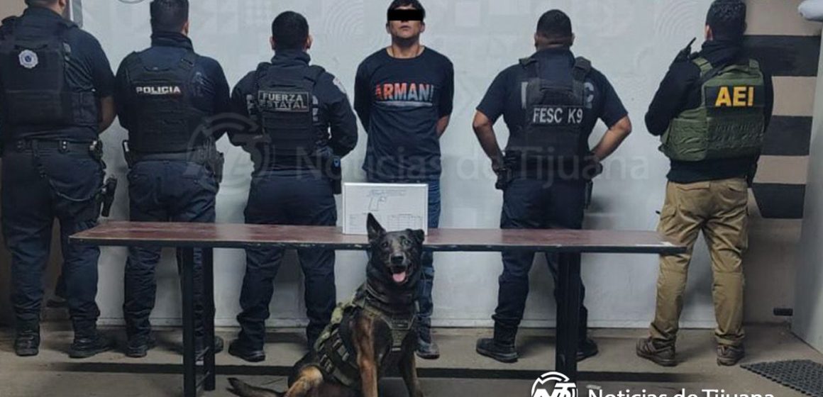 Libera agente canino a mujer que era rehén de su hijo en Mexicali