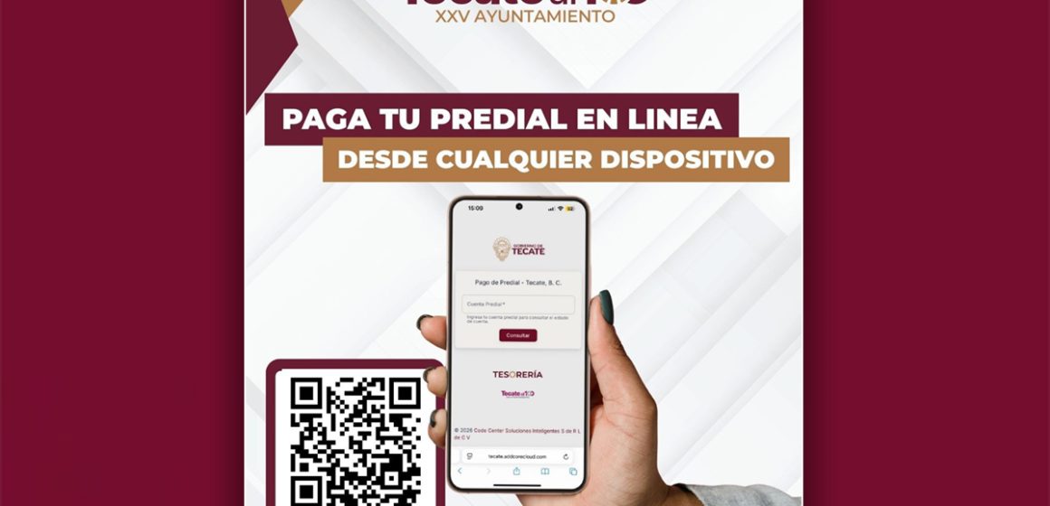 Habilitan pago del predial en línea en Tecate